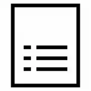 Document with list icon